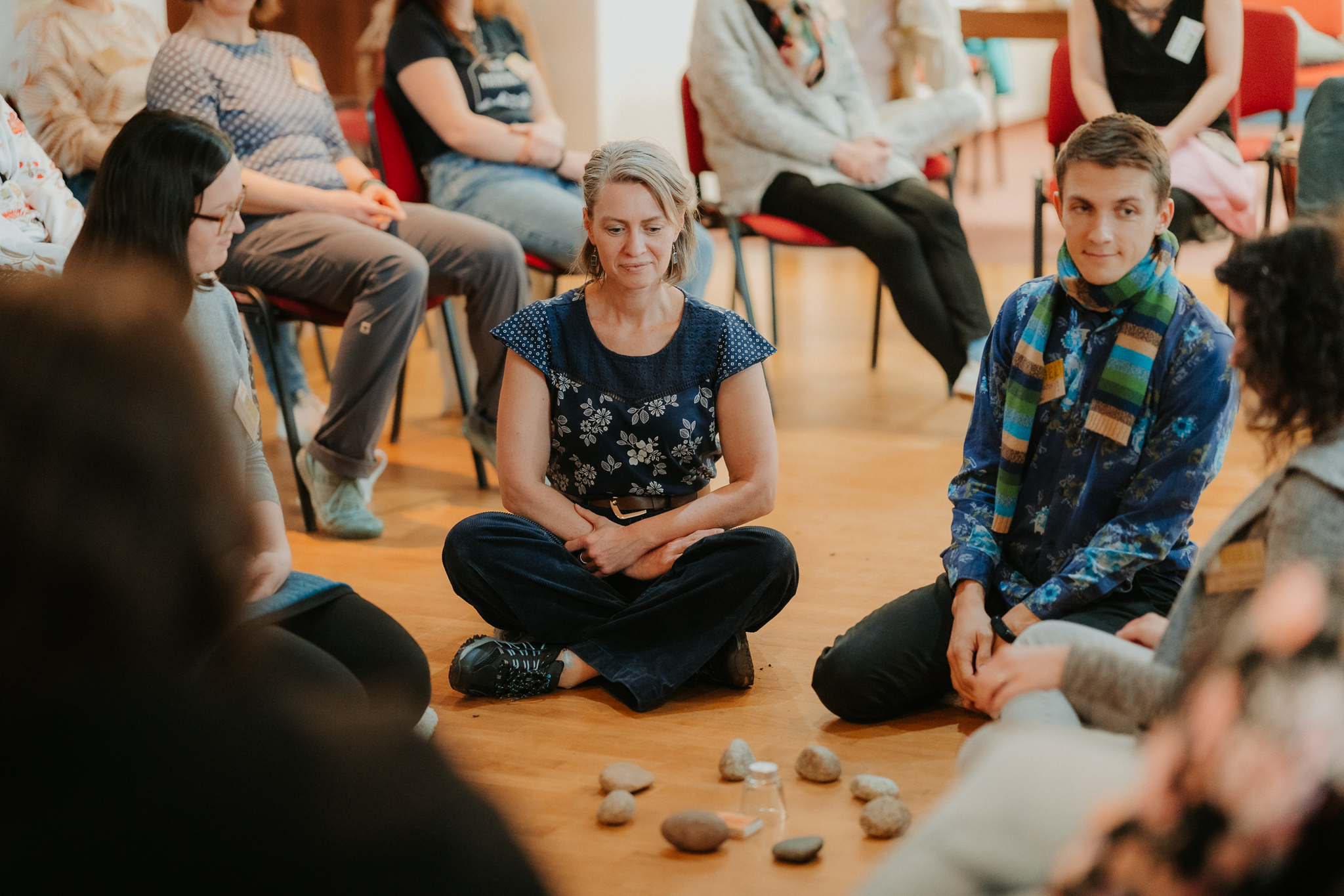 Facilitovaný workshop se skupinou v kruhu